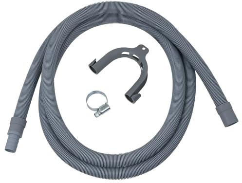 SPARES2GO Drain Hose Extension for Samsung Washing Machine (2.5M, 19mm / 22mm)
