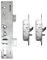 Lockmaster Milamaster 2 Hook 2 Pin Bolt 2 Roller Upvc Door Lock 35mm Backset