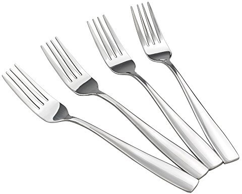 HOMMP Lot de 16 fourchettes en acier inoxydable, 21 cm