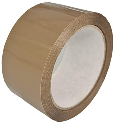 3 Rouleaux ruban adhésif emballage Marron havane pp silencieux Rouleau de 48 mm x 100 mètres (34% de plus que les 66 mètres long) ref UGRANH100-3