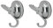 SFTlite Crochet Ventouses Système de vide à Crochets Serviette Durable Fixation Puissante Crochets d'aspiration Vacuum Plastique Pour Carreau et Porte de Cuisine Salle de Bains Verre 2 Pièce-Chromé