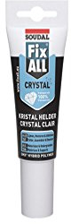 Soudal - Tube Mastic colle 125 ML Fix All cristal Transparent - 131093 - Soudal
