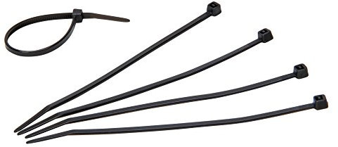 Kopp Kabelbinder 100 x 2,5 mm, 50 Stück, schwarz, 328401097