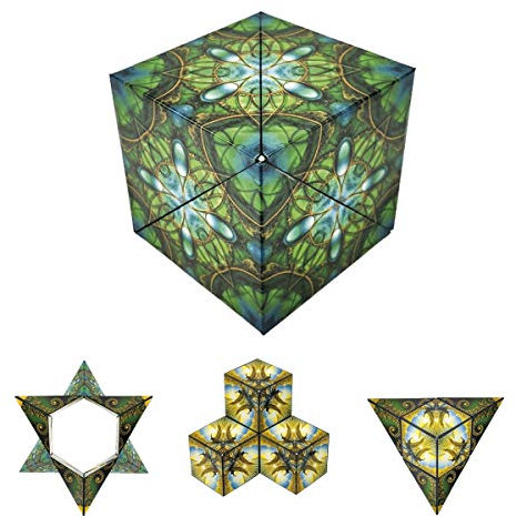 GeoBender - 3D Magnet Würfel 1 x Surfer mit mehr als 104 Variationen - Anti-Stress Puzzle magnetisch - Infinity Cube zur Beschäftigung & Entspannung - Magnetpuzzle Spielzeug für Kinder & Erwachsene