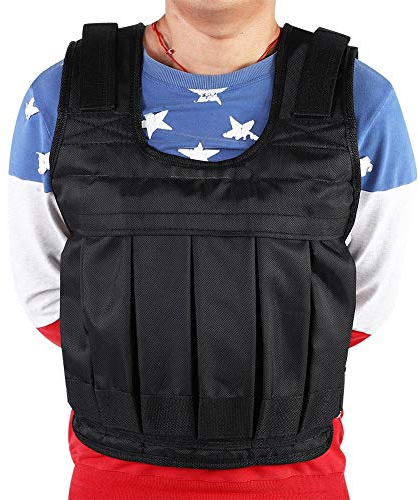 Chaleco con peso, resistente 50 kg, chaleco de entrenamiento de fuerza para entrenamiento físico