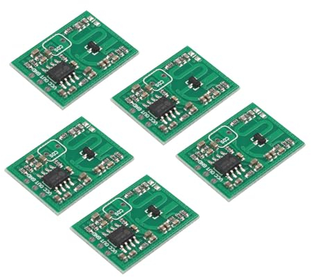 HALJIA RCWL-0515 Mikrowellen-Radar-Sensor-Modul mit intelligentem Induktionsgerät, 5 Stück