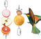 Jubaopen Skewer Food Parrot, Parrot Skewer Feeder 2 Pcs Stainless Steel Stick for Birds Holder Stick Vegetables Fruit for Birds Parakeets Canary 2 Sizes