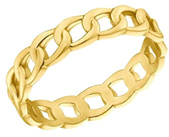 Amor Ring 925 Sterling Silber Damen Ringe, Gold, Kommt in Schmuck Geschenk Box, 2035645