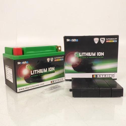 Batterie Lithium Skyrich compatible avec Scooter Gilera 800 GP 2008 à 2009 YTX20CH-BS / HJTX20CH-FP / 12V 6Ah
