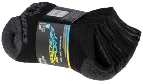 Skechers Unisex Kinder S108264-blk_31-34 Socks, Schwarz, 11 EU