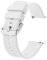BISONSTRAP Bracelet de Montre 20mm, Bracelets de Montre en Silicone à Dégagement Rapide pour Hommes Femmes (Blanc, Boucle Argent)