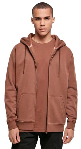Build Your Brand Herren Sweatshirtjacke Heavy Zip Hoody, Farbe bark, Größe XXL