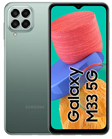Sam Galaxy M33 EU-DS-128-6-5G-gn Samsung Galaxy M33 5G EU, adatto a ttutti gli operatori telefonici, 128/6GB Green