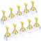 PROUSKY 2 Sets Nail Display Stand Fingernail DIY Nail Art Display Nail Tip Practice Holder Magnetic Nail Art Stand for False Nail Tip Manicure Tool Home Art Salon Use Magnetic Nail Practice Base