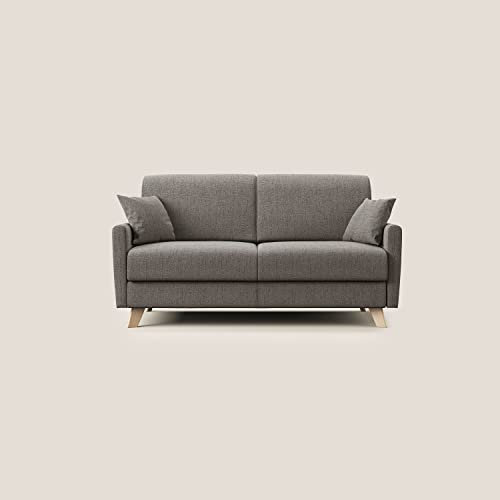 Divani.Store Edgar Bettsofa, Stoff, Taupe, 200 cm (Mat. 160 x 197)
