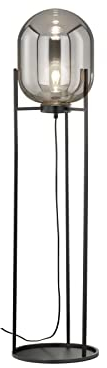 Kleine LED Stehlampe Tripod mit Rauchglas - Bodenleuchte innen 110cm