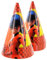 Party Factory `Miraculous´ 10 Partyhütchen, ca. 10x16cm, bunt, Partyhüte aus Pappe für Kindergeburtstag oder Mottoparty