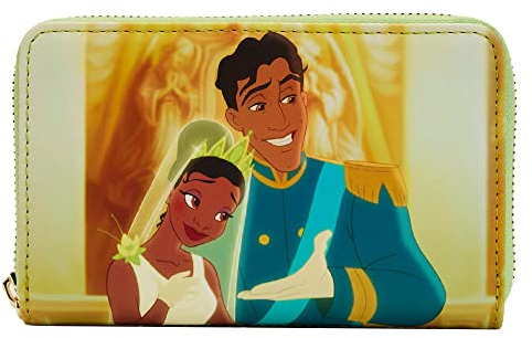Loungefly Disney The Princess and the Frog Princess Scene Zip Around Wallet, Multi, Wallet
