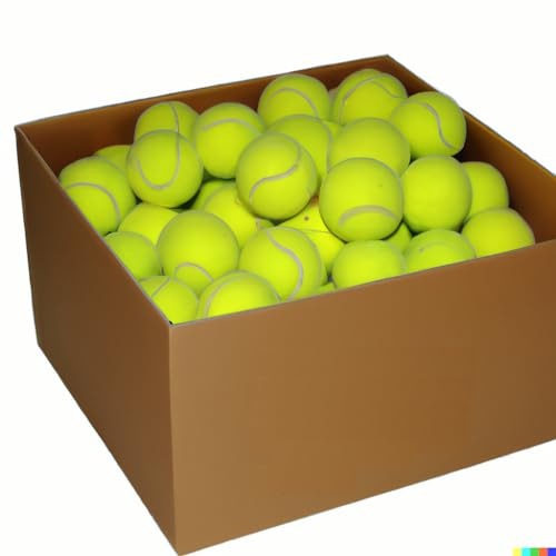 VIV Tennisbälle, 100 Stück, fortschrittliche Übungsbälle, Druckspringen, 134,6 cm hoch, langlebig, offizielle Größe, ideal für Tennis-Trainingsgeräte und Kinder, die auf Allen Plätzen Spielen