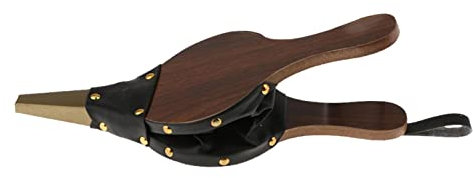 Jildouf Feuergebläse – Blasebalg aus Holz für den Innenbereich für Feuerschale – Manuelle Bedienung Langlebig Solidwood Leder BBQ Grill Kamin Handbalg für Grill