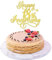 Xsstarmi 1 Pack Happy 18th Anniversary Cake Topper Glitter Cheers to 18 Years Cake Decorations for 18th Birthday Party Decorations Gold