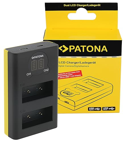 PATONA LCD Chargeur USB-C pour NP-W126S NPW126 NP W126s W126 Batterie Compatible avec Fujifilm FinePix HS 30EXR 50EXR XM5 X100F X100V X100VI XA1 XA2 XA3 XA5 XS10 XT3 XT20 XT30 II XT5 XT50 X-M5