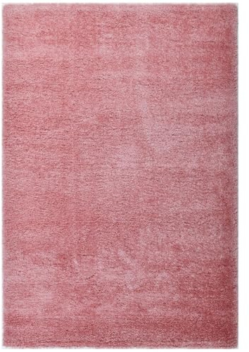Home Deluxe - Teppich SOFI - Farbe: Altrosa, Größe: 300 x 200 cm - Allergikerfreundlich, Floorhöhe: 4,3 cm, 100% Polypropylen Friese I Floorteppich Shaggy Designteppich
