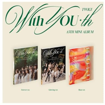TWICE - With YOU-th (13th Mini Album) CD+Pre-Order Benefit+Folded Poster (Glowing ver. / CD Only, No Poster)