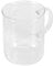 NOENNULL Beaker Mug Borosilicate Glass Cup with Handle and Measuring Scale for Coffee Tea