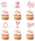 Bride To Be Cupcake Toppers Glitter Cake Toppers 24 Pcs for Hen Party Decorations Bridal Shower Bachelorette Party Supplies Engagement (A8-HLDGZS)