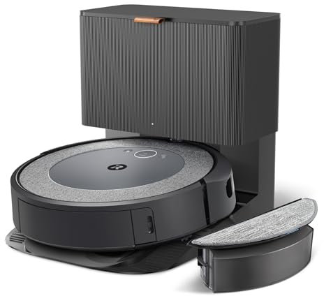 iRobot Roomba Combo i5+ (i557860) Robot Aspirador y arandela 2 en 1 con estación de autovaciado, conectada WiFi, cepillos de Goma, mapeo, memoriza, se Adapta a asistentes de Voz