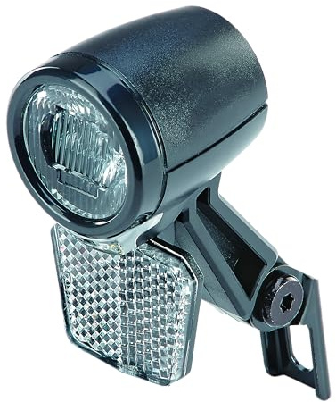 Prophete LED-Scheinwerfer 40 Lux für Fahrräder und E-Bikes, StVZO zugelassen mit Standlicht und integriertem Reflektor wasserdicht