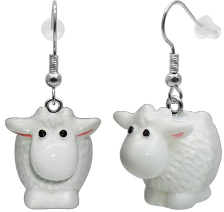 Soul-Cats Süße und leichte Schaf-Ohrringe, Schäfchen für Damen, Mädchen, nicht nur für Schäfer:innen