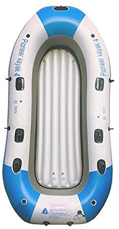 WQZStar 4-Personen-Kajak, aufblasbares Kajak-Set mit Rudern und Hochleistungs-Luftpumpe 1106016 Zoll, Deluxe Edition Wassersport