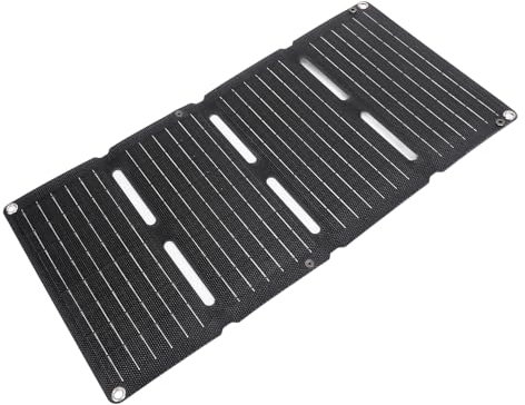 Chargeur de Panneau Solaire Pliable 80 W 12 V 5 V Rapide QC Double Sortie USB pour Téléphones Banques D'alimentation Tablettes étanche pour Camping Randonnée Sac à Dos,