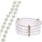 VALICLUD Perlenarmband Perlenarmbänder Halsketten für Frauen j-Halskette für Damen Perlenkette für Damen frauen armbänder Armband für Frauen perlenschmuck set Mode Schmuckset Weiß