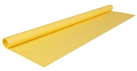 Papiertiger Farbiges Kraftpapier auf Rolle, ideal für Geschenkideen und Bastelprojekte (Zitronengelb, 1 Rolle 10m x 70cm)