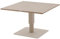 Hespéride - Table de Jardin relevable Carrée Salimia Argile - 110 x 110 x 69 cm - Aluminium Traité Epoxy Antirouille