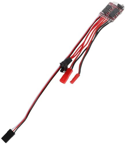 Healifty Contrôleur De Vitesse Électronique à Balais Avec Fonction De Freinage Compatible Pour Voitures Et Bateaux Modèles Rc Conception Pratique Et Fiable Pour Hobbyistes