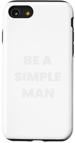 Be a Simple Man Used-Look Hülle für iPhone SE (2020) / 7/8