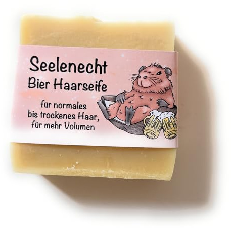 Bier Haarseife // Haarseife für mehr Volumen//Capybara Geschenk