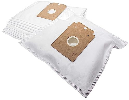 vhbw 10x Staubsaugerbeutel kompatibel mit Siemens Smily VS01G400, VS01G500 Staubsauger - Mikrovlies, Typ K, 28cm x 19cm Weiß