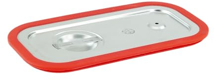 GN Deckel Gastronorm 1/3 mit Silikonrand aus Edelstahl GVK ECO