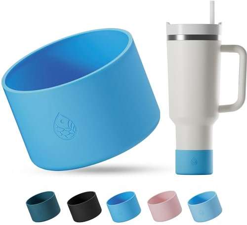 REUZBL Pastel Silicone Bottle Boot Sleeve for Stanley Tumblers 20-40oz, Hydro Flask Tumblers, Simple Modern Tumblers, Iron Flask Tumbler, Similar Tumblers, Tumbler Water Bottle Accessory