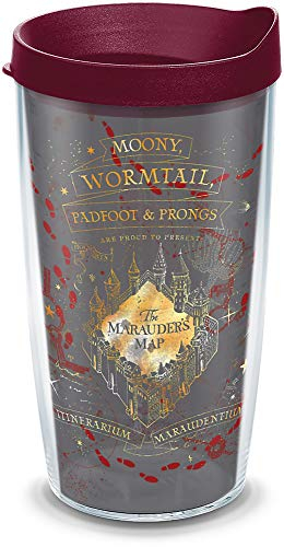 Tervis Harry Potter - Black Marauders Map Insulated Tumbler, Plastic, Classic