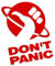 Don't Panic - Per Anhalter durch die Galaxis Hitchhiker's Guide L 0136 (rot) // Sticker OEM JDM Style Aufkleber