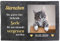wandmotiv24 Gedenktafel Tiere Schiefer Wetterfest, Personalisiert mit Ihrem Haustier-Foto in Farbe & Name & Datum mit Trauerspruch, Erinnerungstafel 30x20cm, Gedenkstein Hund Katze, Grabstein Haustier