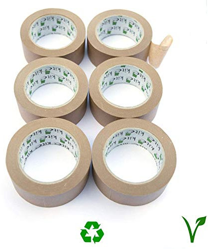38mm x 50 Meter Framer Kraft Paper Tape, Self-Adhesive, Ideal for Craft, Frames, Masking, Decorating and or Packaging - Eco-Friendly - Fully Recyclable - Toxic Free - Vegan (6)