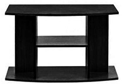 ZooPaul Aquarium Unterschrank Budget 80 x 35 x 60 cm mit gewölbter Frontscheibe Schwarz