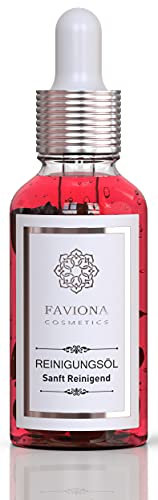 FAVIONA mildes Reinigungsöl fürs Gesicht (30ml) I Naturkosmetik ohne Schadstoffe Made in Germany I Cleansing oil mit Wasser abwaschbar I Make-up Entferner für porentiefe Reinigung